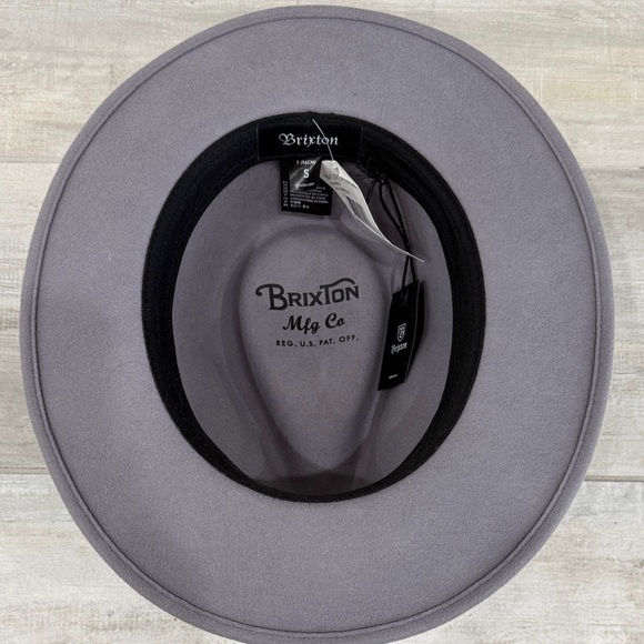 Brixton Charcoal Women's Fedora Hat - Picture 2 of 6